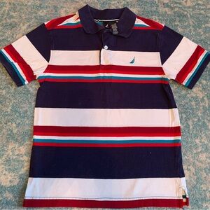 Like new Boys NAUTICA size M Polo shirt.